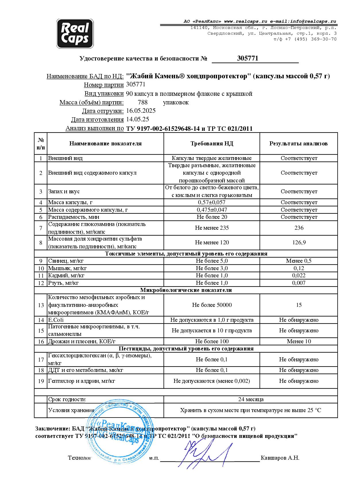 Паспорт №305771